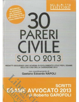 30 PARERI CIVILE SOLO 2013