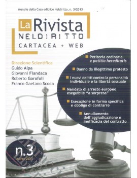 LA RIVISTA NEL DIRITTO 3/2013