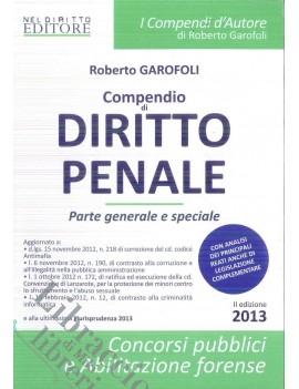 COMPENDIO DI DIRITTO PENALE. PARTE GENER