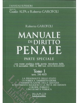 MANUALE DI DIRITTO PENALE. PARTE SPECIAL