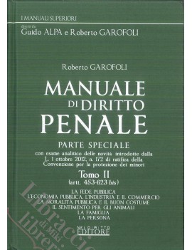 MANUALE DI DIRITTO PENALE. PARTE SPECIAL