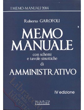 MEMO MANUALE AMMINISTRATIVO con shemi e