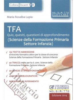 TFA scienze formazione primaria settore