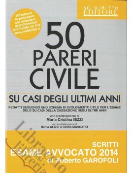 50 pareri civile esame avvocato 2014