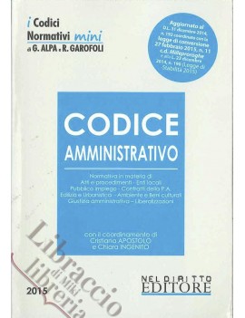 CODICE AMMINISTRATIVO 2015