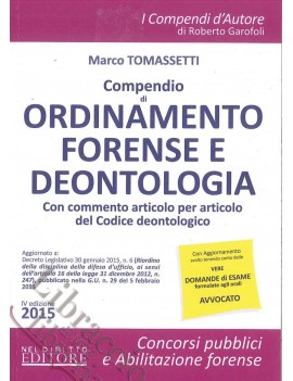 VE COMPENDIO DI ORDINAMENTO FORENSE 2015