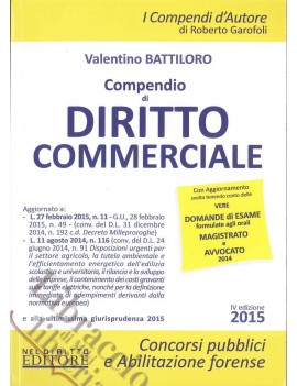 VE COMPENDIO DI DIRITTO COMMERCIALE 2015