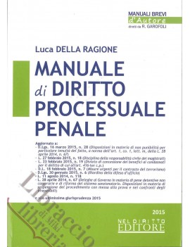 MANUALE DI DIRITTO PROC PENALE 2015