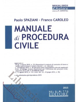 MANUALE DI PROCEDURA CIVILE 2015