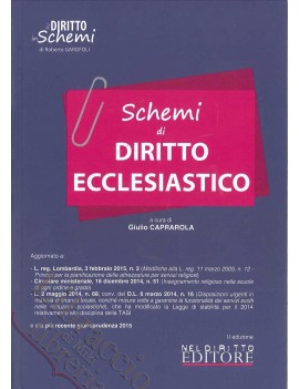 SCHEMI DI DIRITTO ECCLESIASTICO