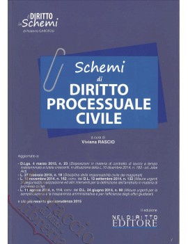 SCHEMI DI DIRITTO PROCESSUALE CIVILE