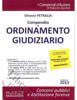 COMPENDIO DI ORDINAMENTO GIUDIZIARIO