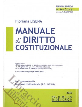 MANUALE DI DIRITTO COSTITUZIONALE