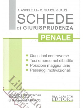 SCHEDE DI GIURISPRUDENZA PENALE