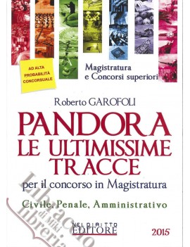 PANDORA LE ULTIMISSIME TRACCE MAGISTRATU