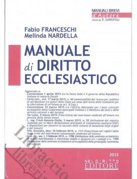 VE MANUALE DI DIRITTO ECCLESIASTICO