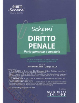 SCHEMI DI DIRITTO PENALE 2015 generale e