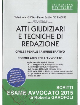 ATTI GIUDIZIARI E TECNICHE DI REDAZIONE