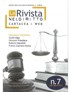 RIVISTA NEL DIRITTO 7 2015