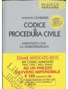 KIT PROCEDURA CIVILE E PENALE 2015