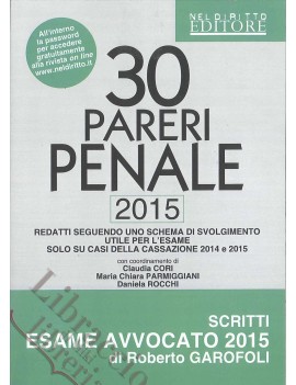 30 PARERI PENALE  2015