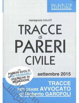 TRACCE DI PARERI CIVILE