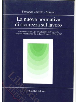 LA NUOVA NORMATIVA DI SIUREZZA SUL LAVOR