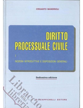 DIRITTO PROCESSUALE CIVILE VOL1