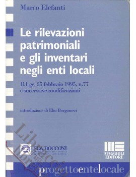 LE RILEVAZIONI PATRIMONIALI E GLI INVENT