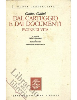 DAL CARTEGGIO E DAI DOCUMENTI PAGINE DI