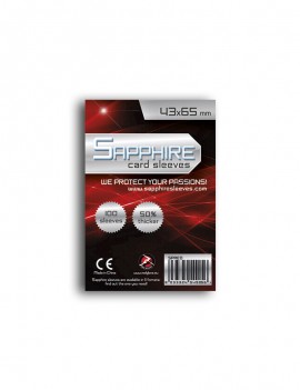 CARD SLEEVES RED 43X66mm n.100