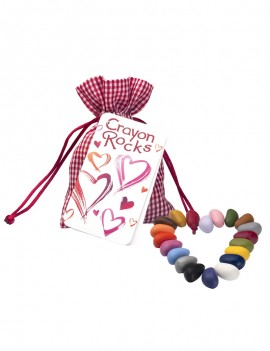 CRAYON ROCKS 20 PASTELLI HEART BAG