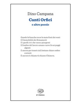 CANTI ORFICI