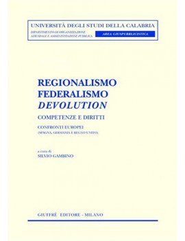 REGIONALISMO FEDERALISMO DEVOLUTION