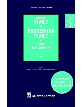 CODICE CIVILE E PROCEDURA CIVILE 2013