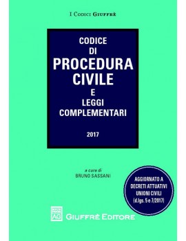 CODICE DI PROCEDURA CIVILE 2017 E LEG