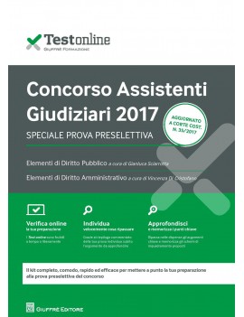 CONCORSO ASSISTENTI GIUDIZIARI 2017