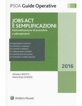 JOBS ACT E SEMPLIFICAZIONI. RAZIONALIZZA