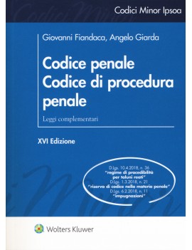 CODICE PENALE E DI PROCEDURA PENALE