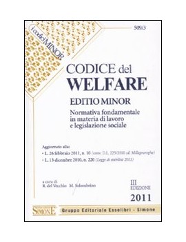 CODICE DEL WELFARE. EDITIO MINOR