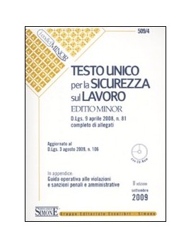 TESTO UNICO PER LA SICUREZZA SUL LAVORO