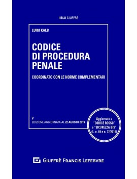 ve CODICE DI PROCEDUR PENALE 2019 BLU