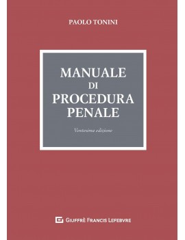 VE MANUALE  DI PROCEDURA PENALE