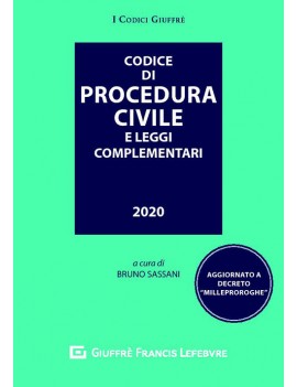 CODICE DI PROCEDURA CIVILE 2020 E LEG