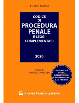 CODICE DI PROCEDURA PENALE 2020 E LEGGI