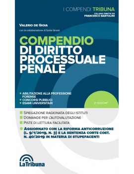 COMPENDIO DI DIRITTO PROCESSUALE PENALE