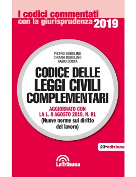 CODICE DELLE LEGGI CIVILI COMPLEMENTARI