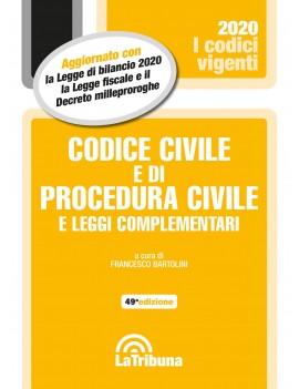 CODICE CIVILE E DI PROCEDURA CIVLE 2020