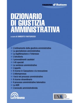 DIZIONARIO DI GIUSTIZIA AMMINISTRATIVA