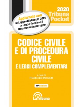 CODICE CIVILE E PROCEDURA CIVILE 2020